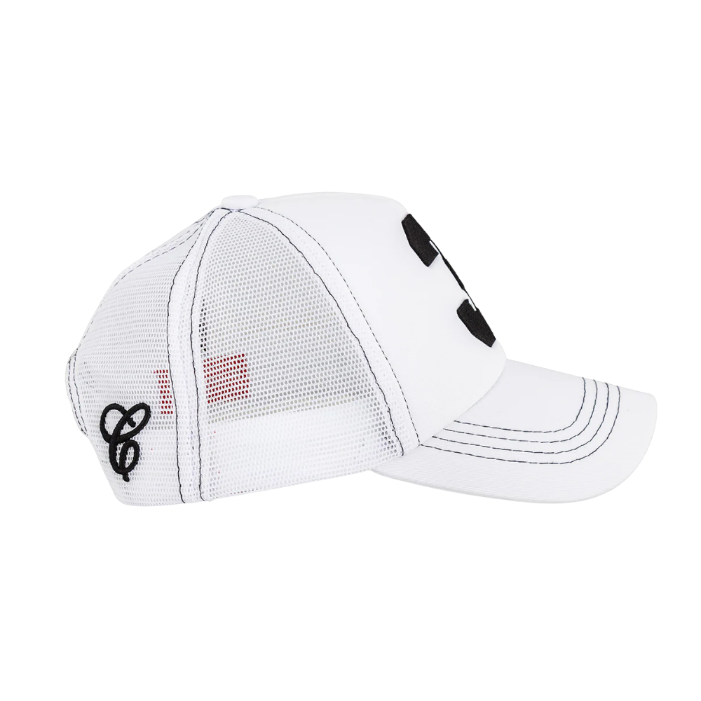 Number 3 White Cap